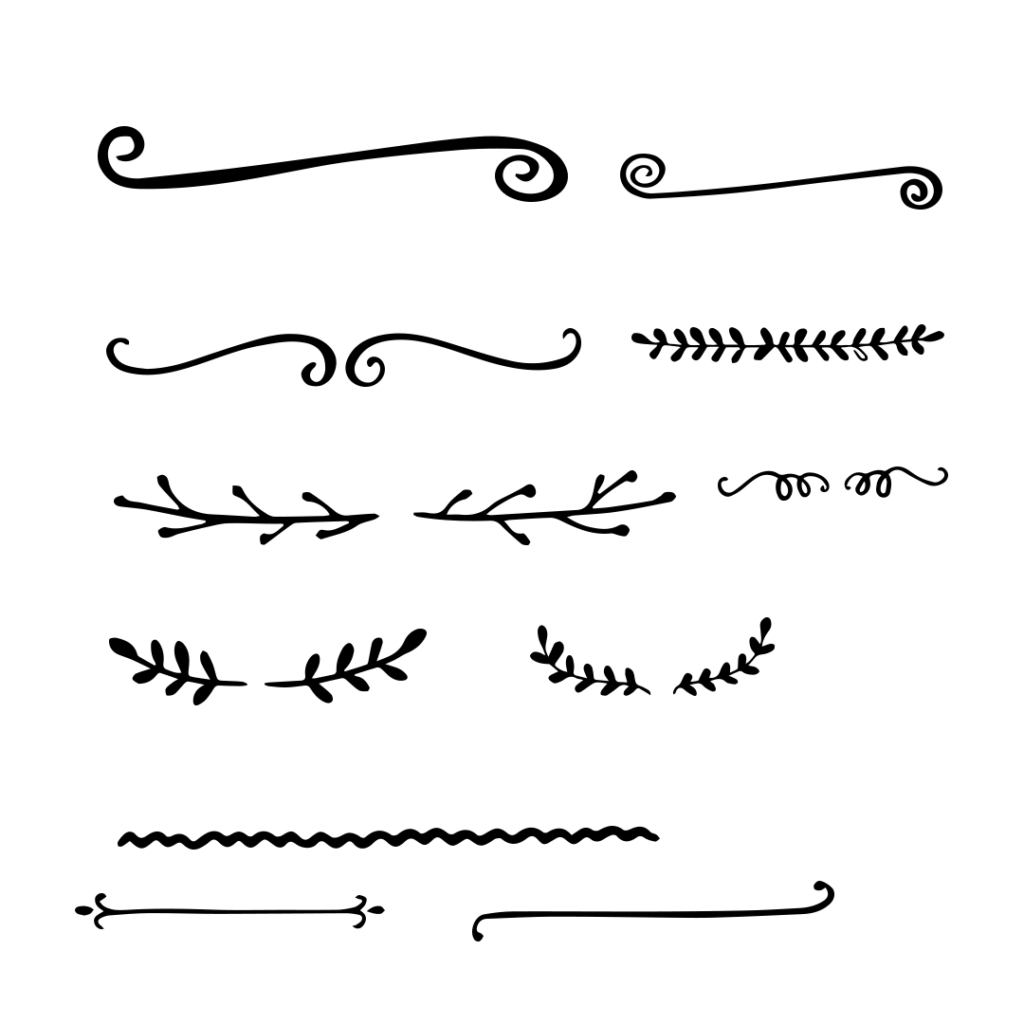 Decorative Line divider png transparent PNG