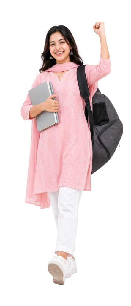 Nepali girl student png transparent PNG