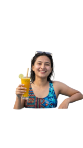 Nepali Girl in Swimming pool png PNG