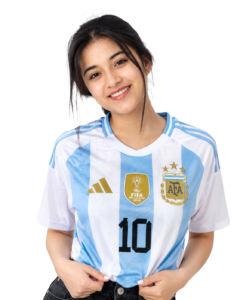 Girl wearing Argentina  jersey png PNG