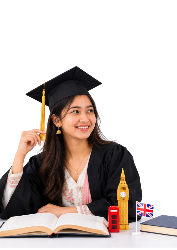 Girl with uk Graduation Png transparent PNG image